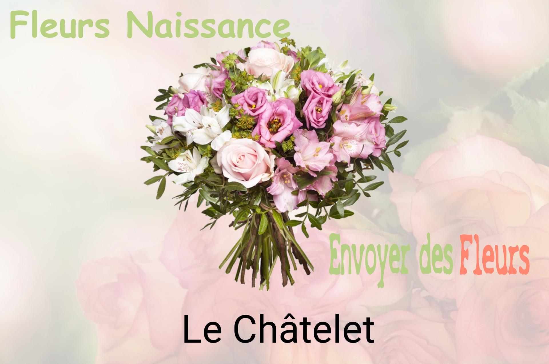 Bouquet de fleurs de naissance livré à Le Châtelet